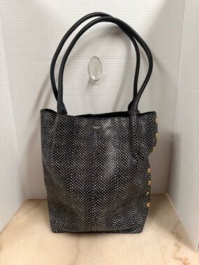 Hammitt Black Tote with Gold Stud Accents